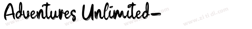 Adventures Unlimited字体转换